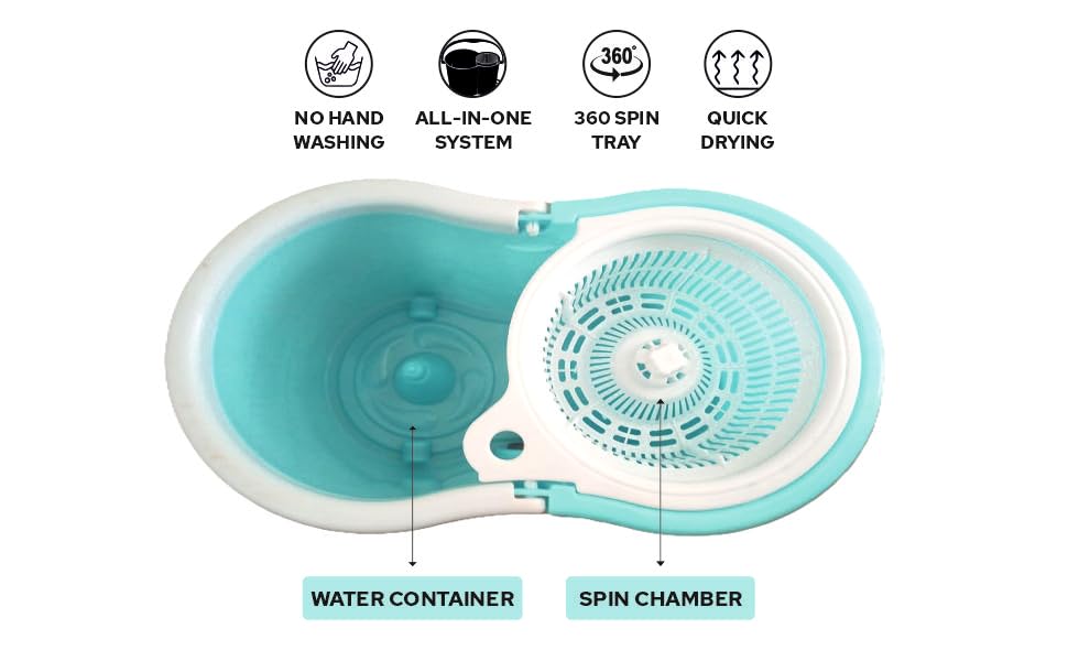 Floor Cleaning Spin Bucket Mop