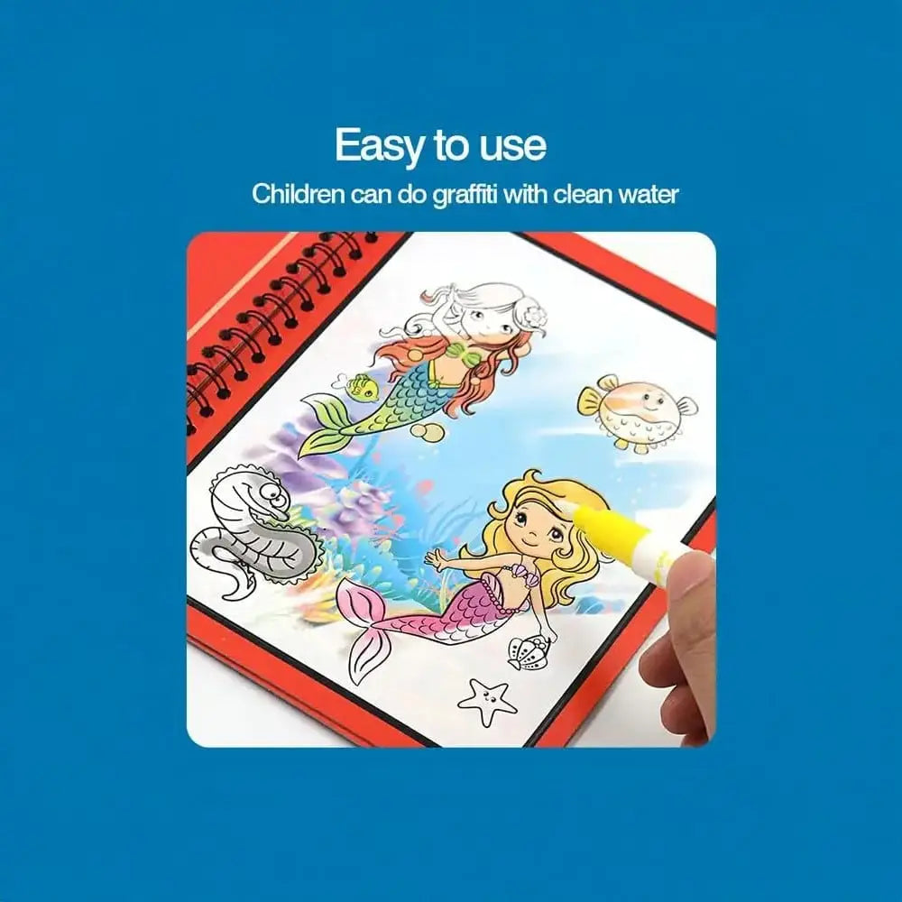 Magic Water Book with Refillable Pens