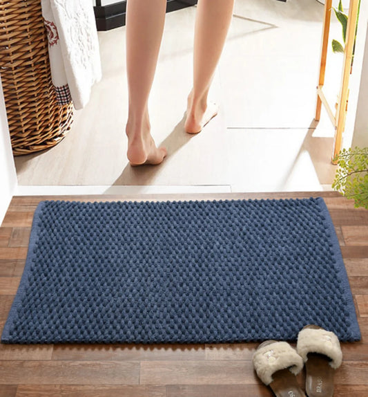 Care Micro Cotton Bathmat- Blue