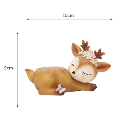 Sleeping Deer Planter