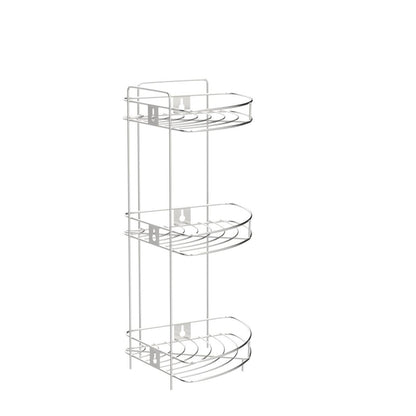 Stainless Steel 3-Shelf Corner Rack