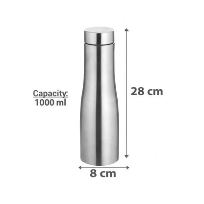 HOME LANE Stainless Steel Curve Water Bottle