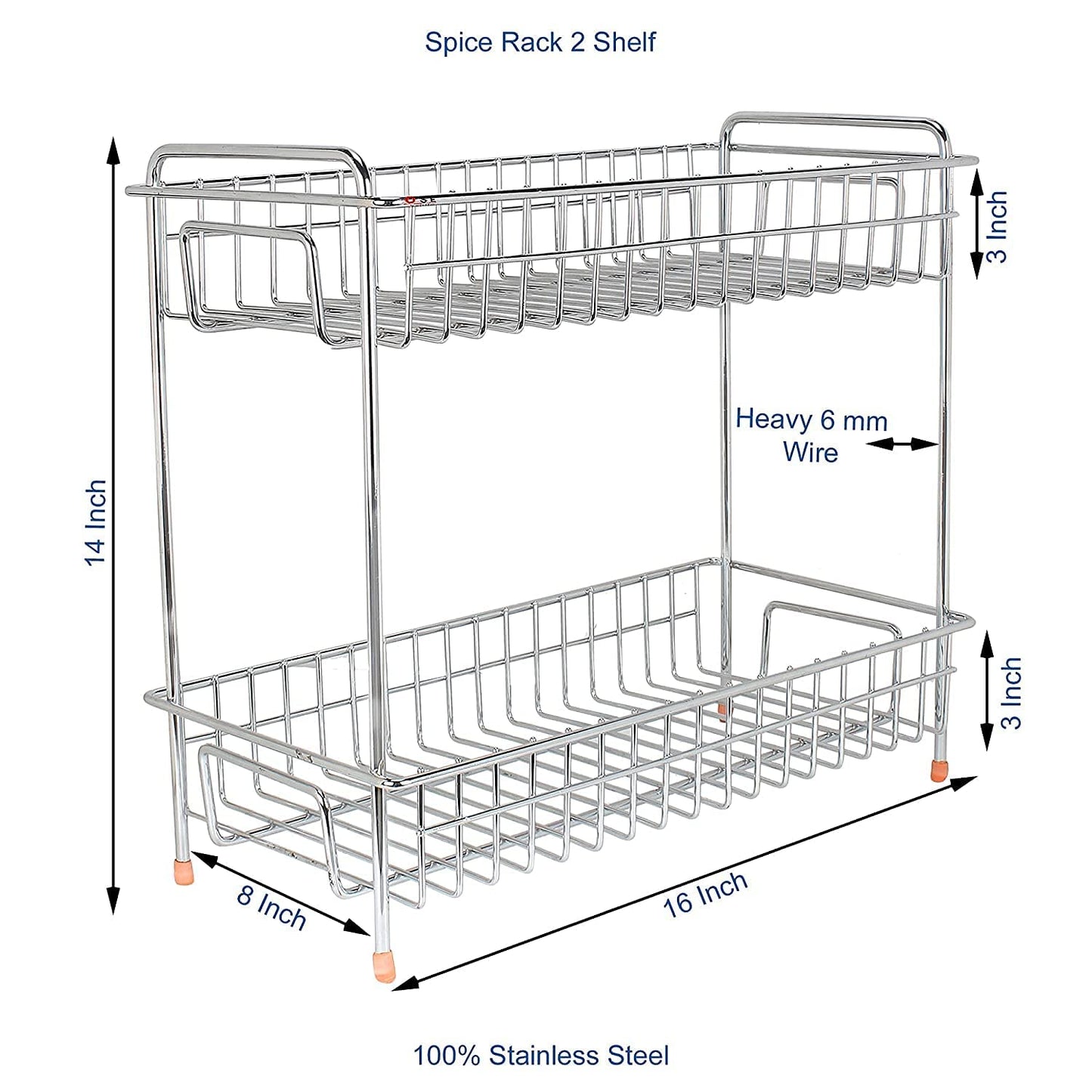 2-Tier Stainless Steel Container