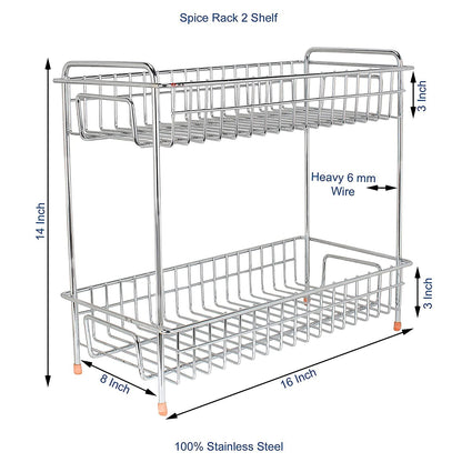 2-Tier Stainless Steel Container