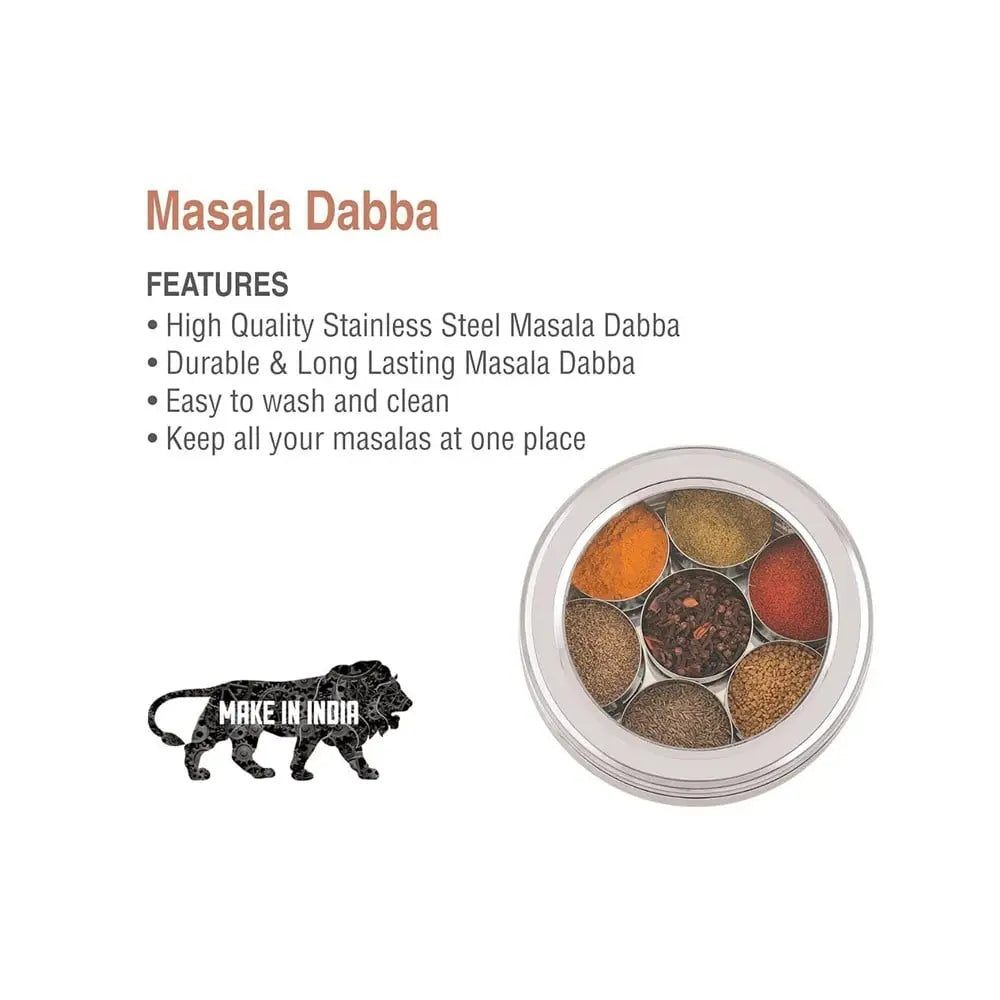 HOME LANE Masala Box (Stainless Steel)