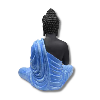 Blue & Black Lord Gautam Buddha Deep Meditation Idol