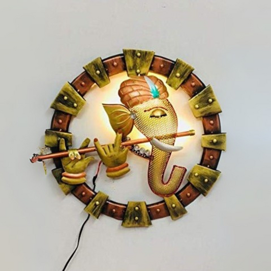 Wall Ganesha Decor with LED Light