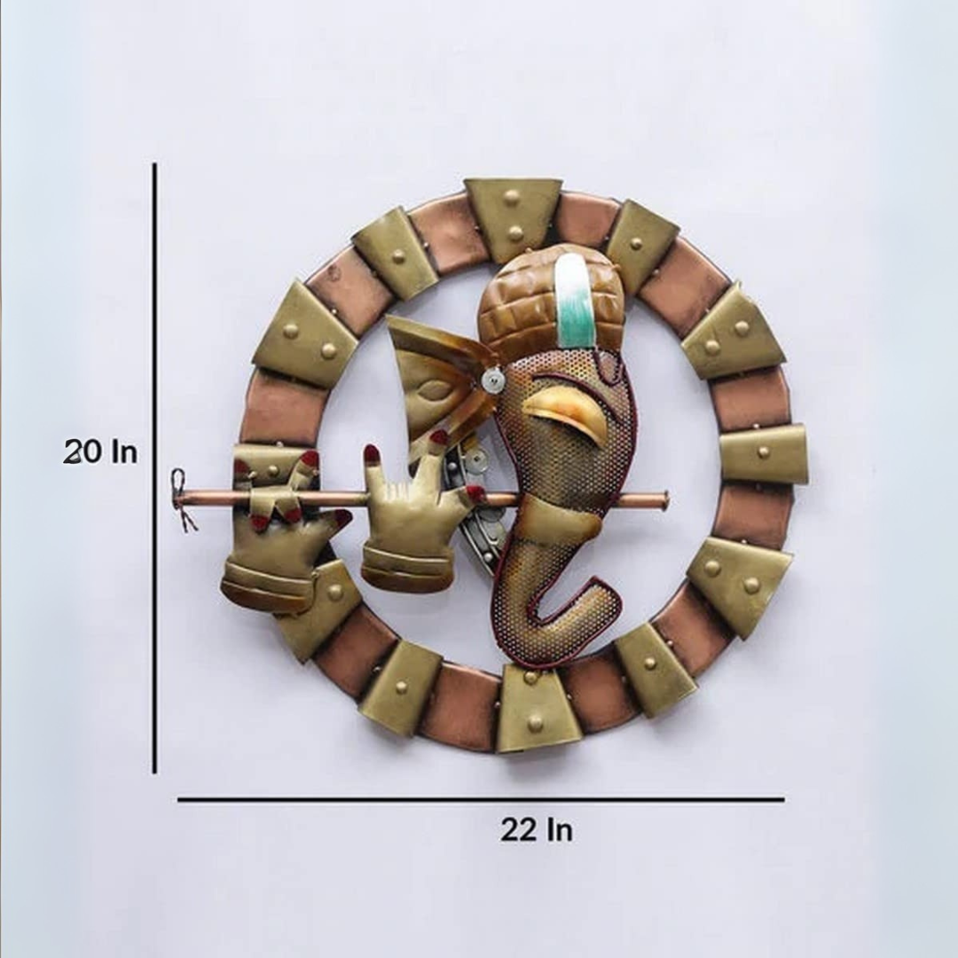 Wall Ganesha Decor with LED Light