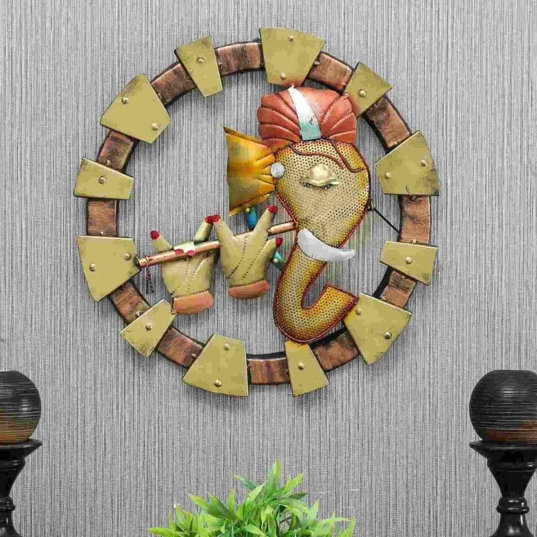 Wall Ganesha Decor with LED Light