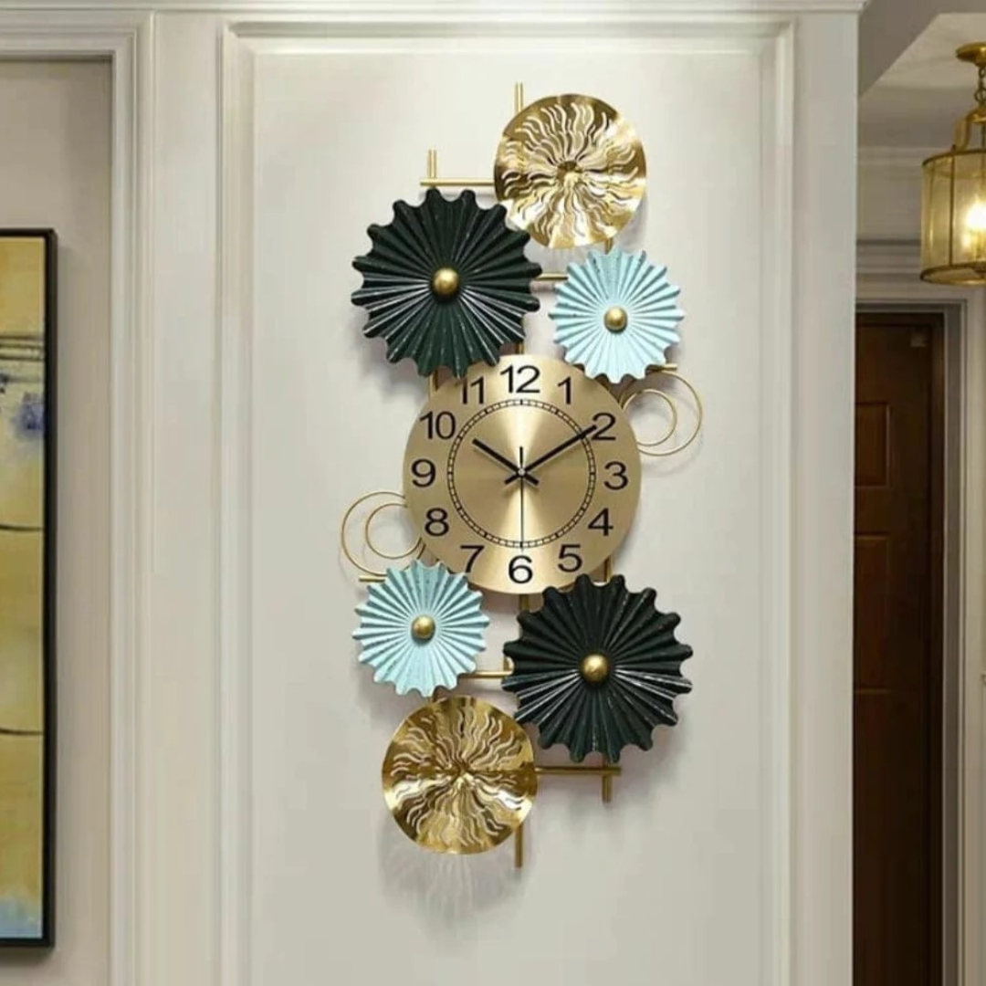 Decorative Vertical Iron Wall Clock