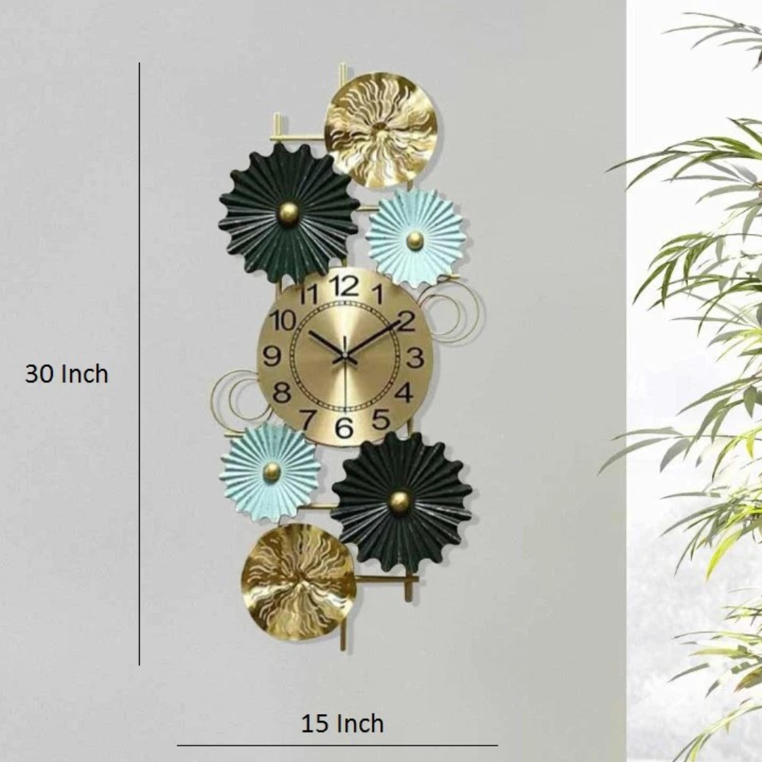 Decorative Vertical Iron Wall Clock