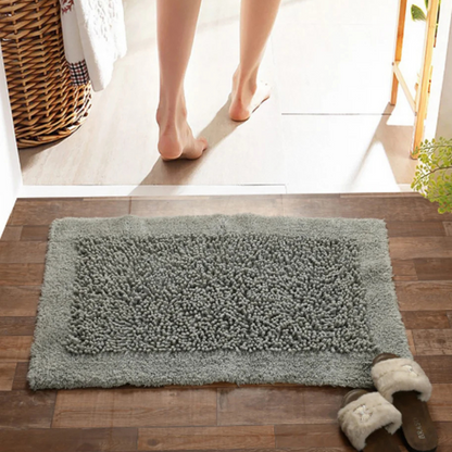 Green Tales Twist Bathmat Silver Grey