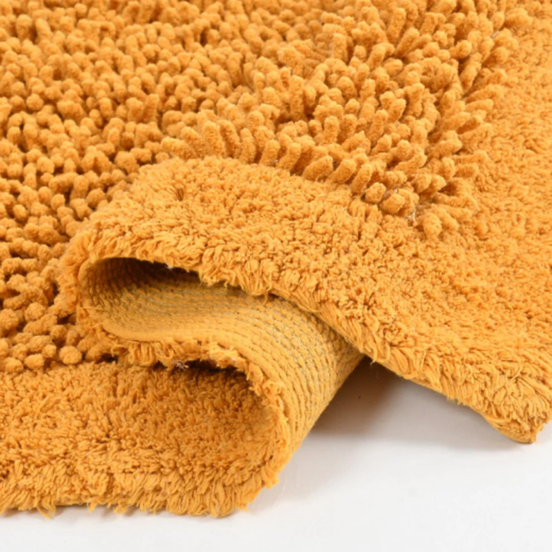 Green Tales Twist Bathmat Mustard