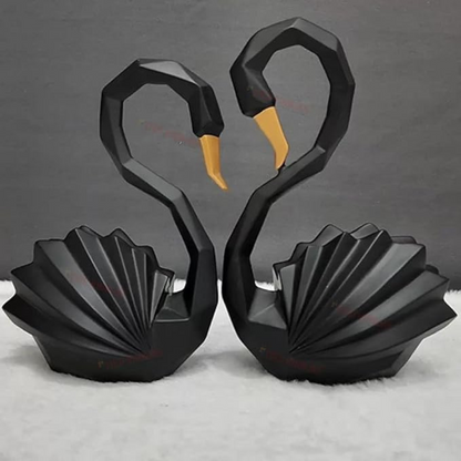 Black Swan Pair Decorative Showpiece