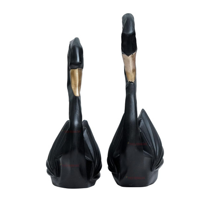 Black Swan Pair Decorative Showpiece