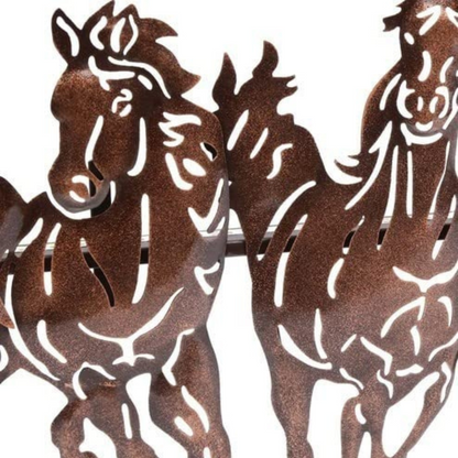 7 Horse Cutting Wall Decor with Led