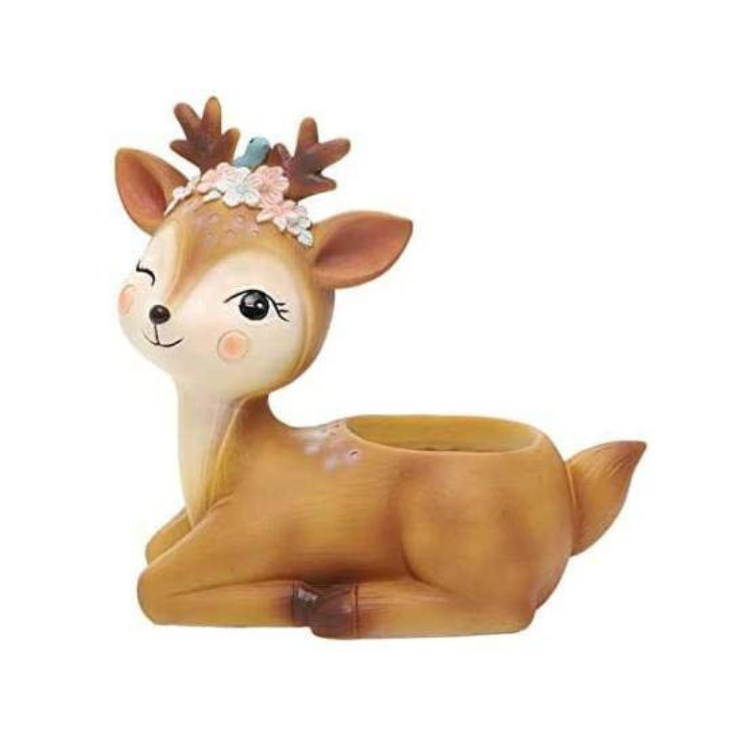 Deer Resin Decorative Flower Planter