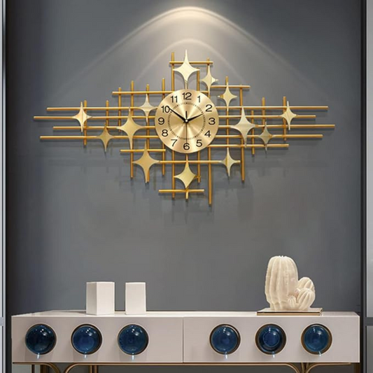 Star Design Metal Wall Clock