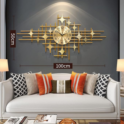 Star Design Metal Wall Clock