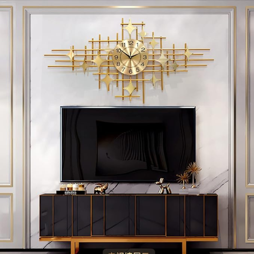 Star Design Metal Wall Clock