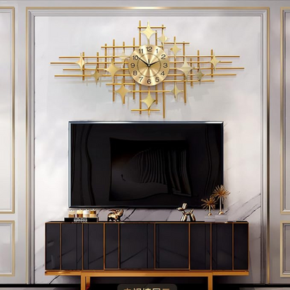 Star Design Metal Wall Clock
