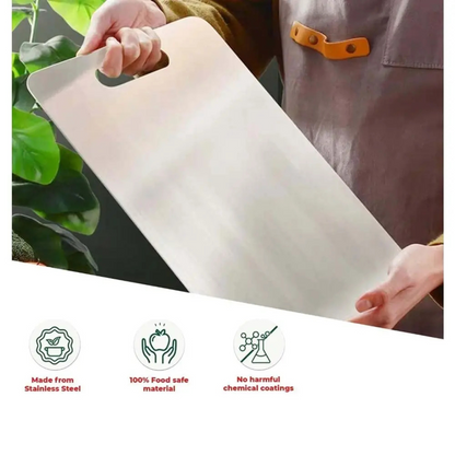 HOME LANE Stainless Steel Chopping Board
