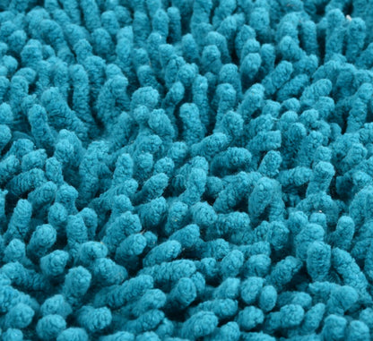 Cotton Tufted Twist Bathmat- Turquoise
