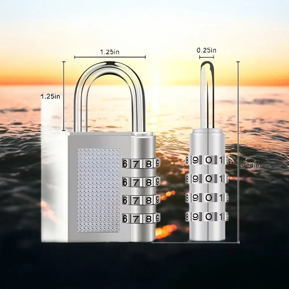 TINUMS 4 Digit Combination Pad Lock