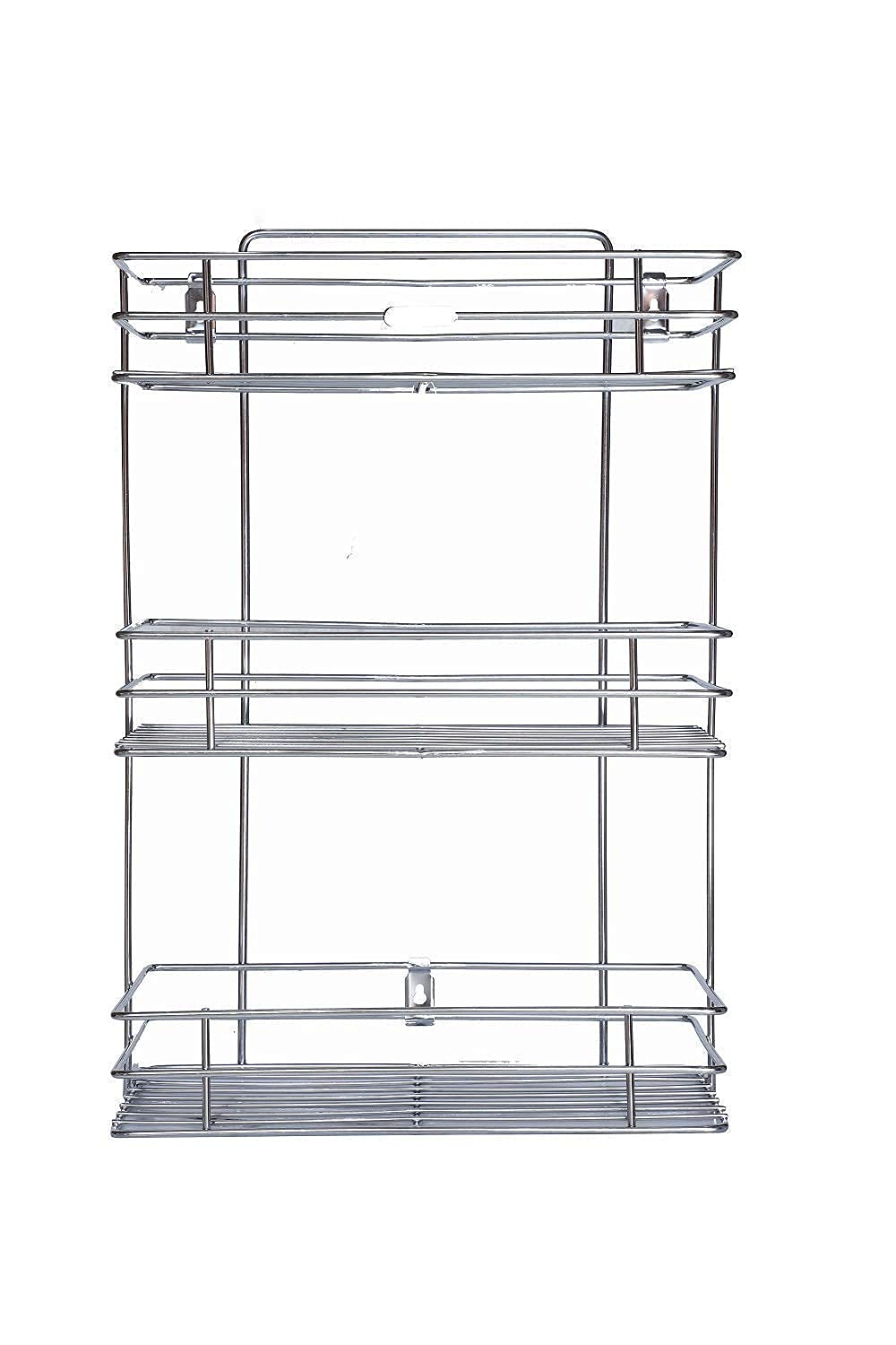 Stainless Steel 3 Layer Wall Mounted Shelf