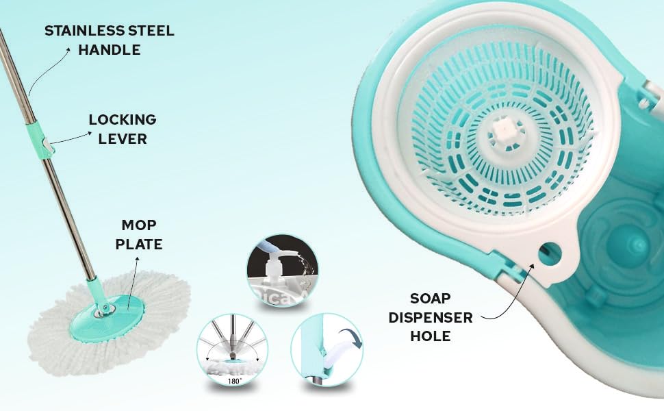 Floor Cleaning Spin Bucket Mop