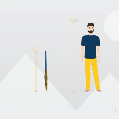 TINUMS Broom with Extendable Handle