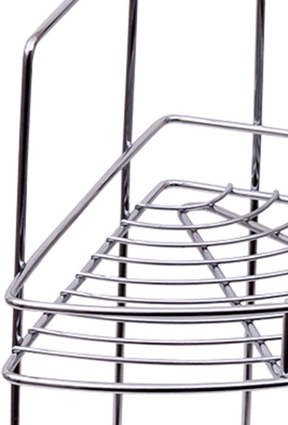 Stainless Steel 3-Shelf Corner Rack