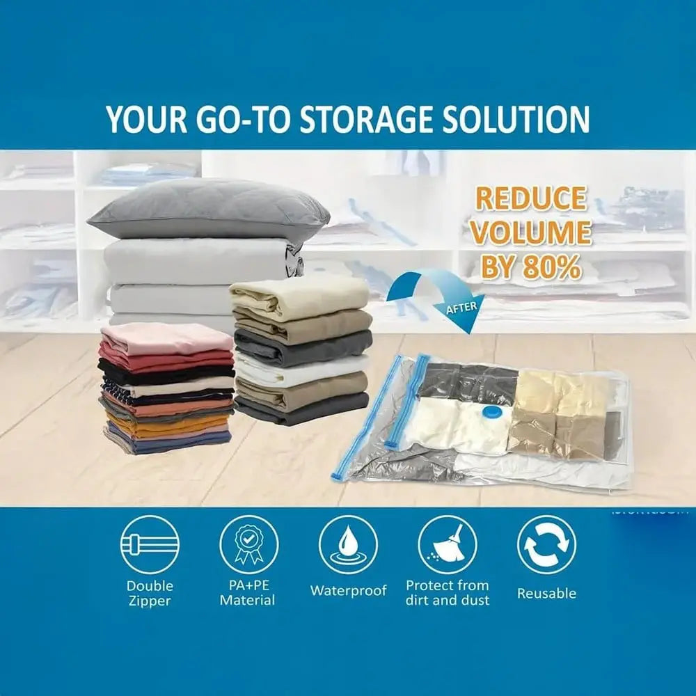 TINUMS Plastic Vacuum Storage Bags