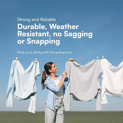 TINUMS Steel and PVC Cloth Rope (Multicolour)