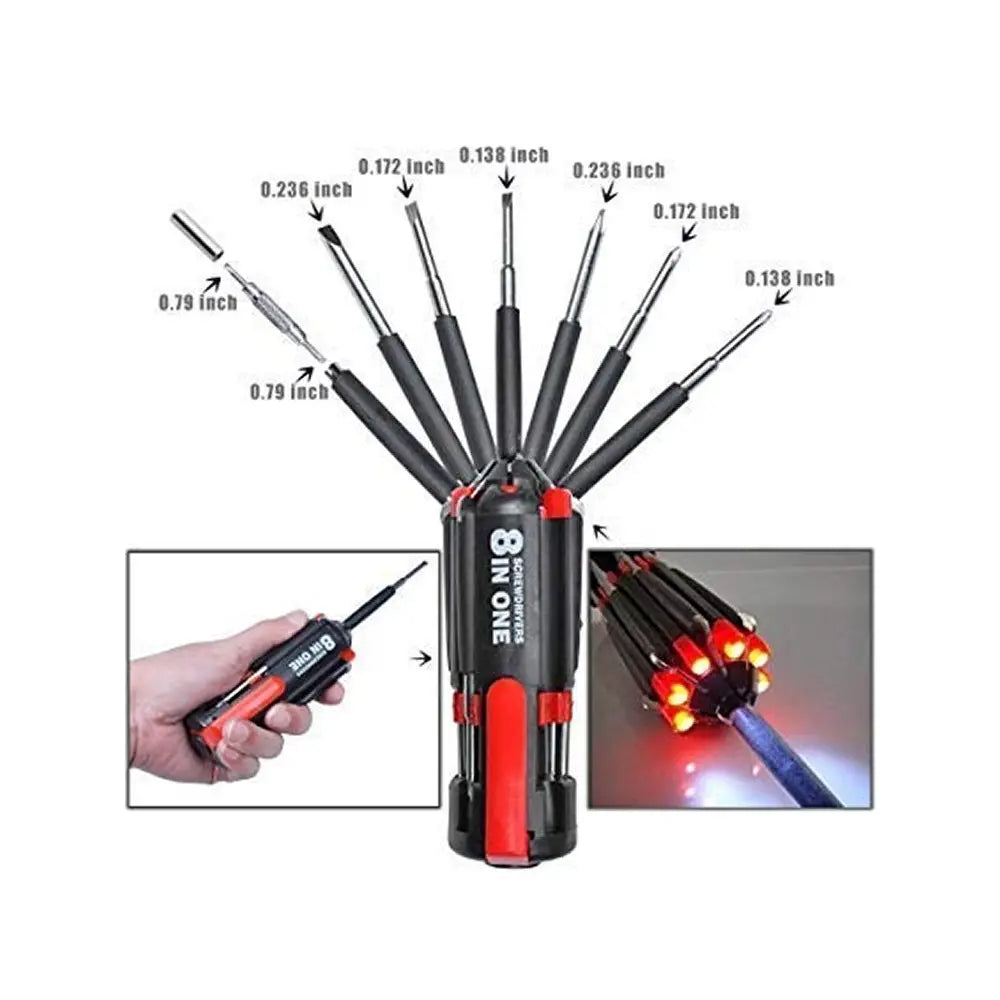 TINUMS 8 in 1 Multi-functional Mini Screw Driver Set