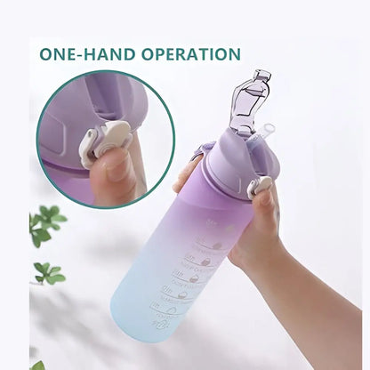 TINUMS Gradient Motivational Water Bottle