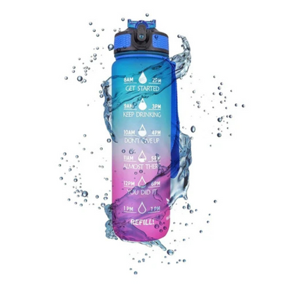 Silicone Time Marker Water Bottle
