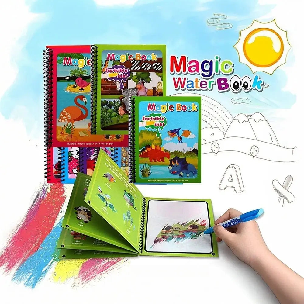 Magic Water Book with Refillable Pens