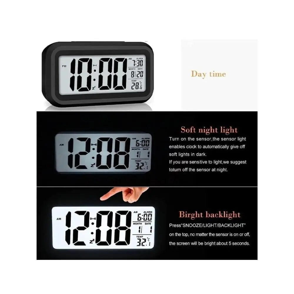 TINUMS Digital Alarm Clock (Multicolour)