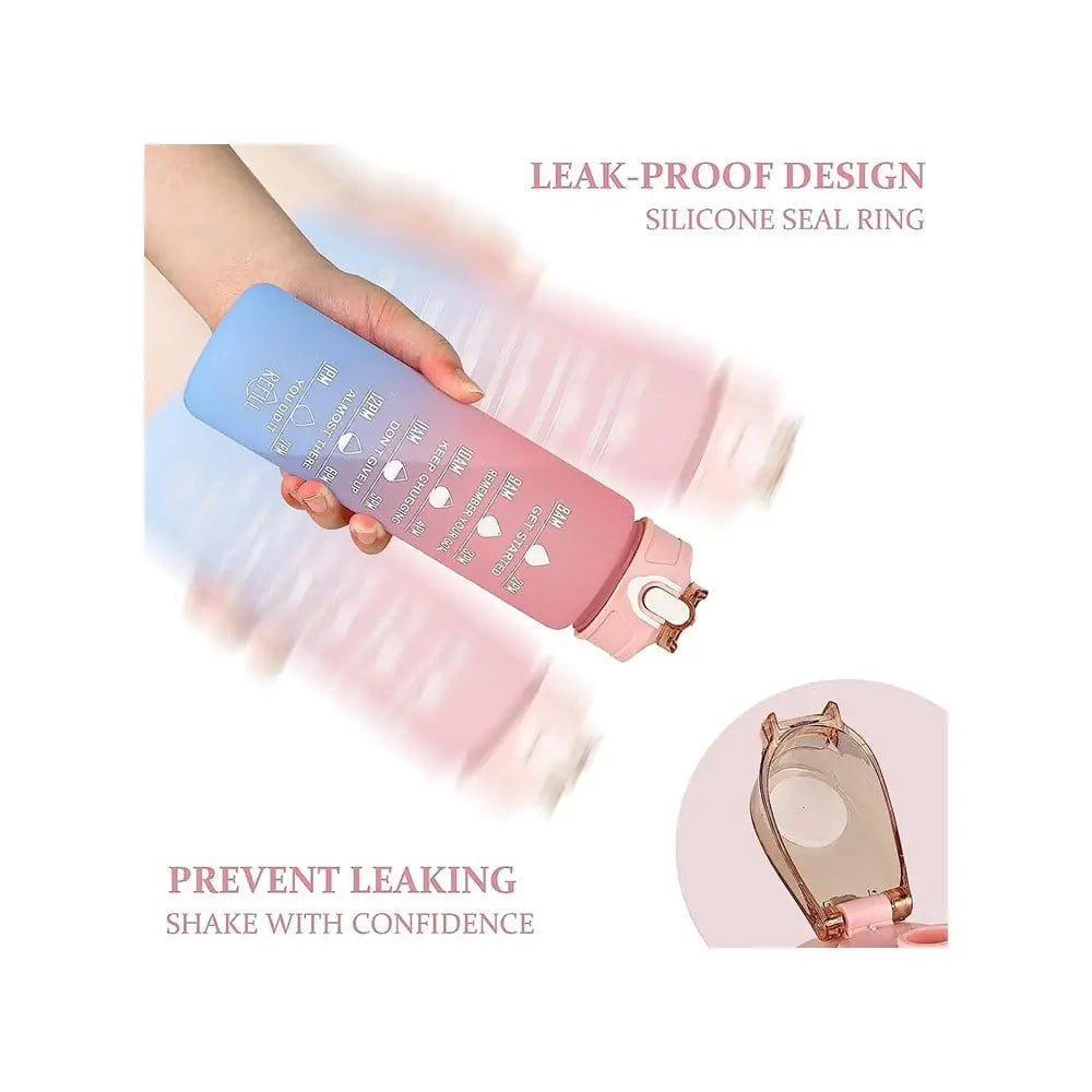 TINUMS Gradient Motivational Water Bottle