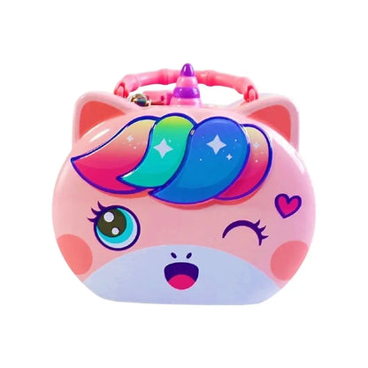 VARKAUS Unicorn Themed Cat Face Piggy Bank