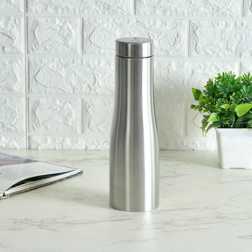 HOME LANE Stainless Steel Curve Water Bottle