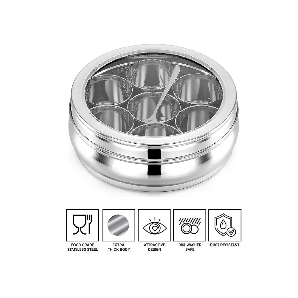HOME LANE Masala Box (Stainless Steel)
