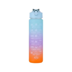 tinums gradient motivational water bottle 900ml