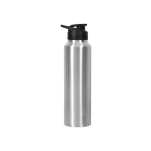 tinums stainless steel water bottle 1 litre silver
