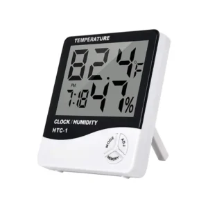 tinums digital hygrometer alarm clock htc1 temperature humidity meter
