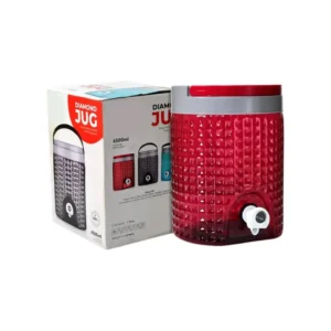 home lane diamond cut water jug 4.5l plastic dispenser