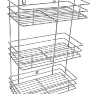stainless steel 3 layer wall mounted shelf kitchen storage rack
