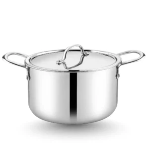 home lane cook and serve pot with lid triply stainless steel induction pot