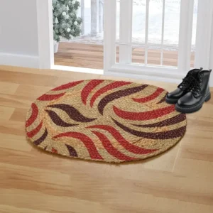 sushiel handwoven jute door mat multicolour